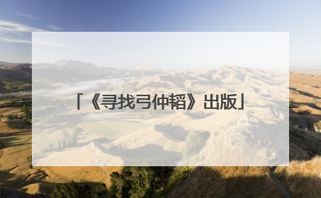 《寻找弓仲韬》出版