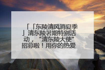 「东陵清风消夏季」清东陵暑期特别活动，“清东陵大使”招募啦！用你的热爱守护世界遗产！