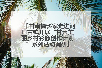 甘肃摄影家走进河口古镇开展“甘肃美丽乡村影像创作计划”系列活动调研