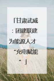 甘肃武威：团建联建为能源人才“充电赋能”
