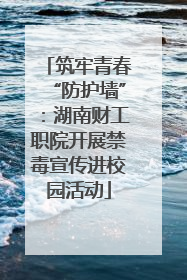 筑牢青春“防护墙”：湖南财工职院开展禁毒宣传进校园活动