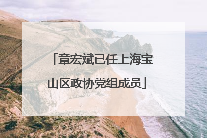 章宏斌已任上海宝山区政协党组成员