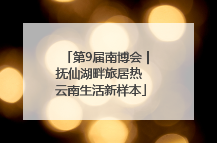 第9届南博会｜抚仙湖畔旅居热 云南生活新样本