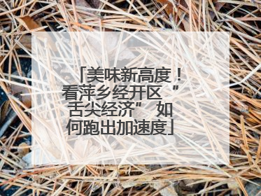 美味新高度！看萍乡经开区“舌尖经济” 如何跑出加速度