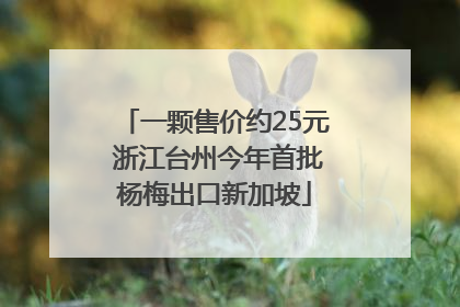 一颗售价约25元 浙江台州今年首批杨梅出口新加坡