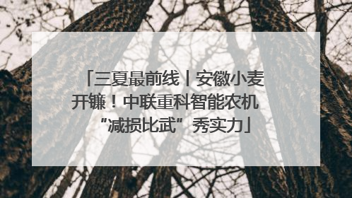 三夏最前线丨安徽小麦开镰！中联重科智能农机“减损比武”秀实力