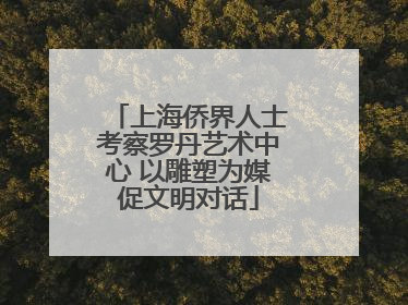 上海侨界人士考察罗丹艺术中心 以雕塑为媒促文明对话