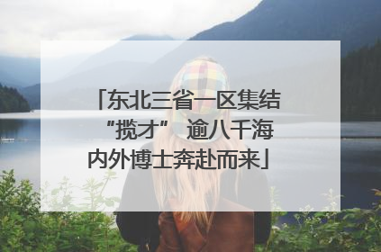 东北三省一区集结“揽才” 逾八千海内外博士奔赴而来
