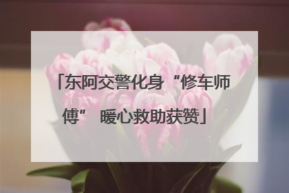 东阿交警化身“修车师傅” 暖心救助获赞