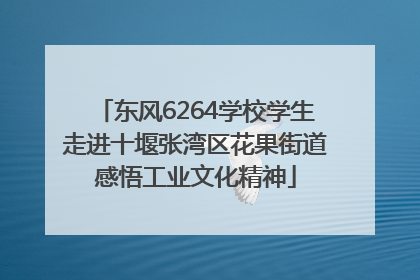 东风6264学校学生走进十堰张湾区花果街道感悟工业文化精神