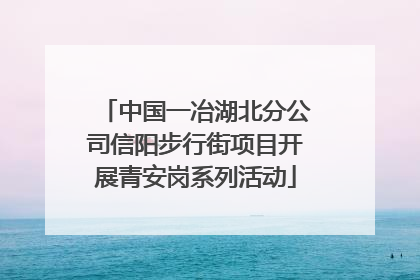 中国一冶湖北分公司信阳步行街项目开展青安岗系列活动