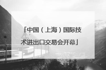 中国（上海）国际技术进出口交易会开幕