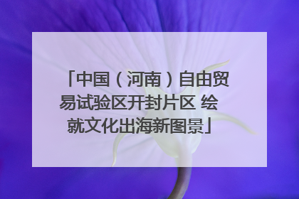 中国（河南）自由贸易试验区开封片区 绘就文化出海新图景