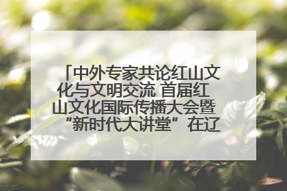 中外专家共论红山文化与文明交流 首届红山文化国际传播大会暨“新时代大讲堂”在辽宁朝阳举办