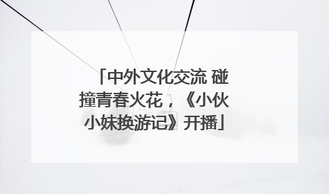 中外文化交流 碰撞青春火花，《小伙小妹换游记》开播