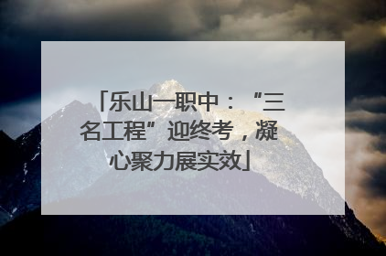 乐山一职中：“三名工程”迎终考，凝心聚力展实效