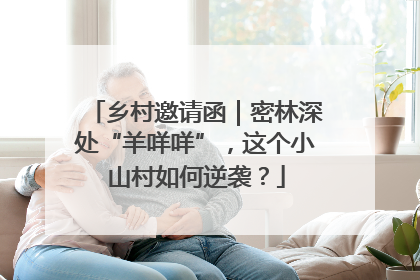 乡村邀请函｜密林深处“羊咩咩”，这个小山村如何逆袭？