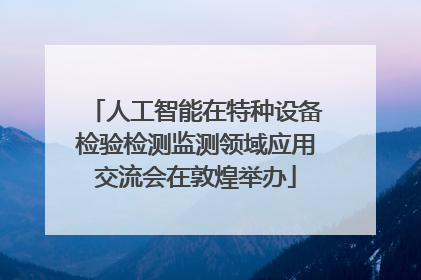 人工智能在特种设备检验检测监测领域应用交流会在敦煌举办