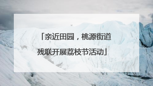 亲近田园，桃源街道残联开展荔枝节活动