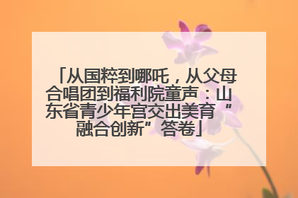 从国粹到哪吒，从父母合唱团到福利院童声：山东省青少年宫交出美育“融合创新”答卷