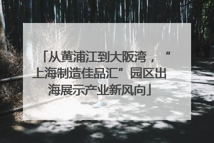 从黄浦江到大阪湾，“上海制造佳品汇”园区出海展示产业新风向