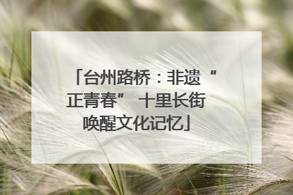 台州路桥：非遗“正青春” 十里长街唤醒文化记忆