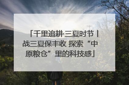千里追耕·三夏时节丨战三夏保丰收 探索“中原粮仓”里的科技感