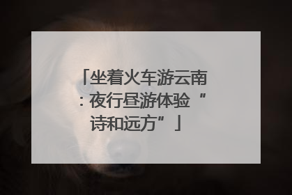 坐着火车游云南：夜行昼游体验“诗和远方”