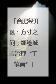 合肥经开区：方寸之间，细绘城市治理“工笔画”