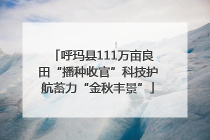呼玛县111万亩良田“播种收官”科技护航蓄力“金秋丰景”