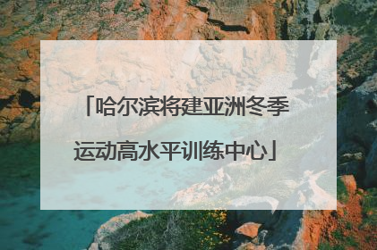哈尔滨将建亚洲冬季运动高水平训练中心