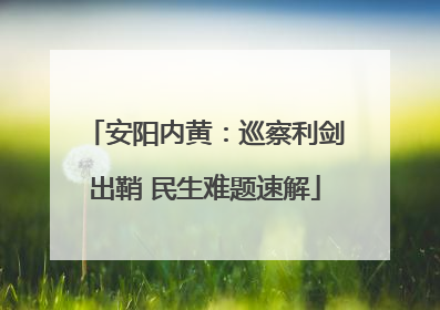 安阳内黄：巡察利剑出鞘 民生难题速解