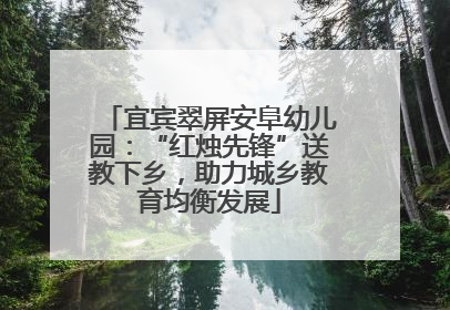 宜宾翠屏安阜幼儿园：“红烛先锋”送教下乡，助力城乡教育均衡发展