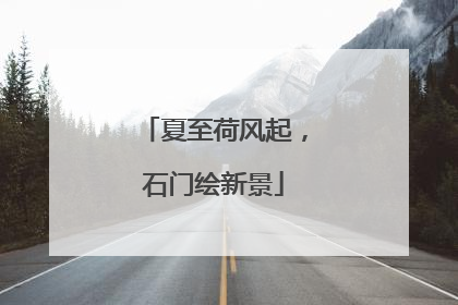夏至荷风起，石门绘新景