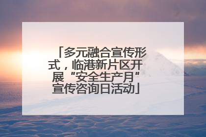 多元融合宣传形式，临港新片区开展“安全生产月”宣传咨询日活动