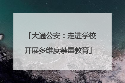 大通公安：走进学校开展多维度禁毒教育