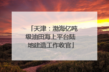 天津：渤海亿吨级油田海上平台陆地建造工作收官