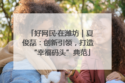 好网民·在潍坊｜夏俊磊：创新引领，打造“幸福码头”典范