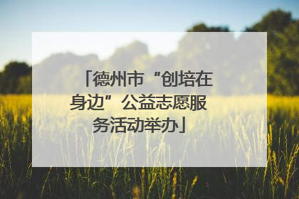 德州市“创培在身边”公益志愿服务活动举办