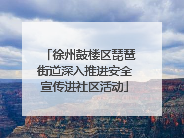 徐州鼓楼区琵琶街道深入推进安全宣传进社区活动
