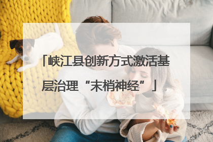 峡江县创新方式激活基层治理“末梢神经”