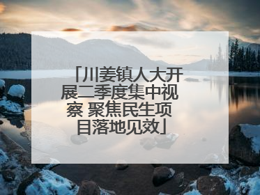川姜镇人大开展二季度集中视察 聚焦民生项目落地见效