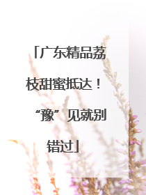 广东精品荔枝甜蜜抵达！“豫”见就别错过