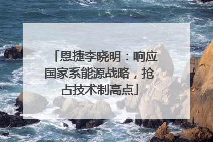 恩捷李晓明：响应国家系能源战略，抢占技术制高点