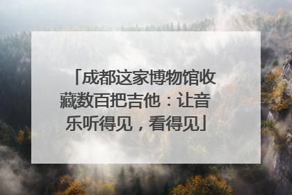 成都这家博物馆收藏数百把吉他：让音乐听得见，看得见