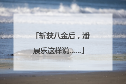 斩获八金后，潘展乐这样说……