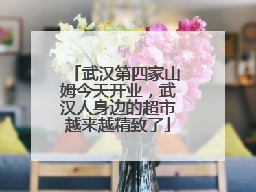 武汉第四家山姆今天开业，武汉人身边的超市越来越精致了