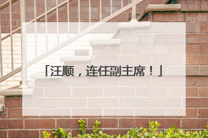 汪顺，连任副主席！