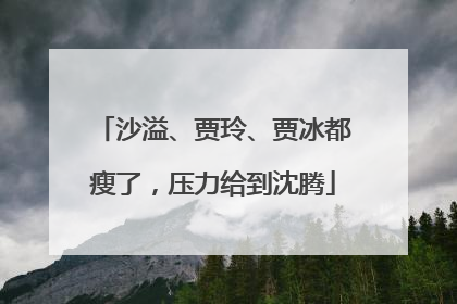 沙溢、贾玲、贾冰都瘦了，压力给到沈腾