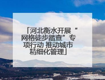 河北衡水开展“网格徒步踏查”专项行动 推动城市精细化管理